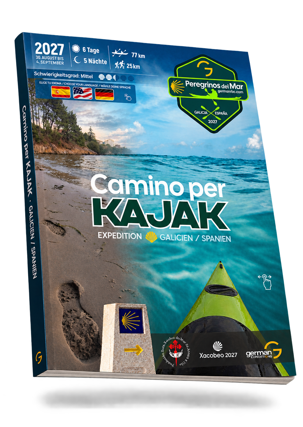 Camino per Kajak Xacobeo 2027 Dossier (Deutsch)